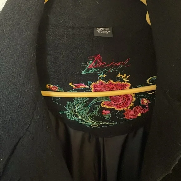 Desigual Wool Blend Coat-Sz Medium - Picture 4 of 8